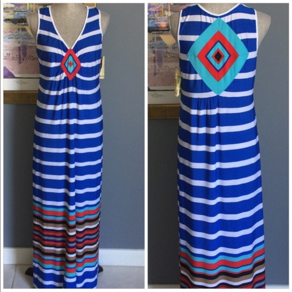 One World Striped Maxi Dress - Picture 1 of 3